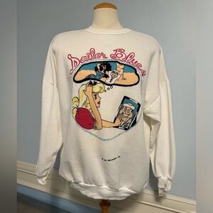 Vintage 80’s NWT Sailor Blues Belletown Inc comic crewneck sweater